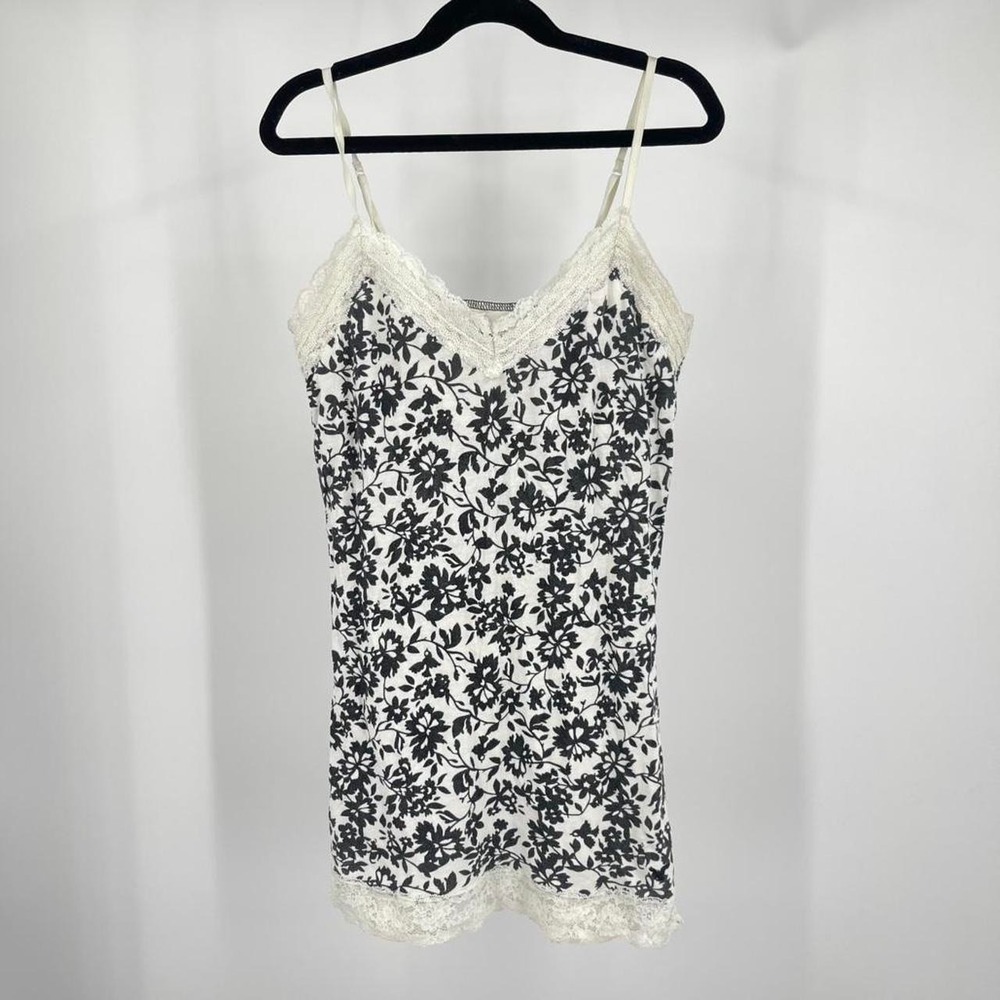 Y2K American Eagle Floral Lace Cami Tank Top Small Bella Elena 2010s Summer